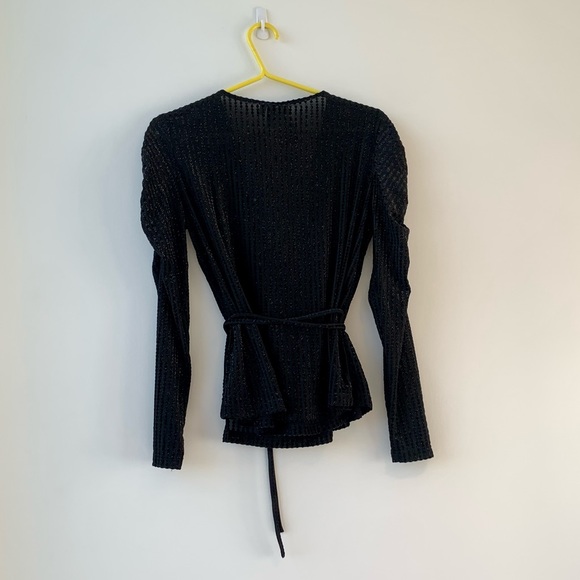 & OTHER STORIES
Glitter Stripe Velvet Wrap Top - Picture 5 of 10